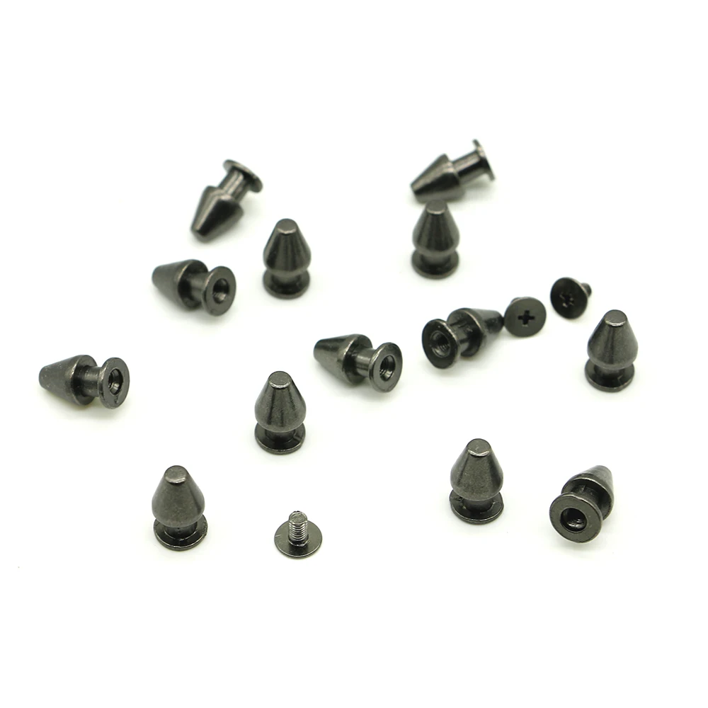 

20sets/pack 8mm (Diameter), 13mm (Height) Black rivets studs diy studs and spikes wholesale B-17