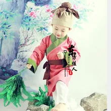 Умный костюм для мальчика Simaguang, Древний китайский народный Детский костюм, год, Детский костюм для фотосъемки на день рождения для маленького мальчика, 90cmH