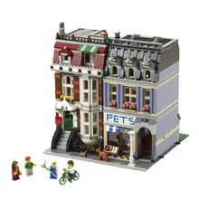 City Street Creator Pet Shop Supermarket Model LEPIN 15009 2082pcs Building Block Toy Minifigure Compatible with Legoed 10218