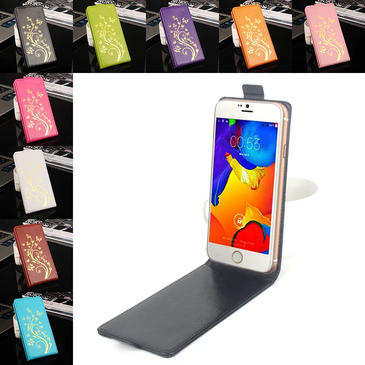 

HongBaiwei Phone Case For Blackview Ultra A6 Vintage Butterfly Flower Printing Luxury Leather Cover Cases for Blackview Ultra A6