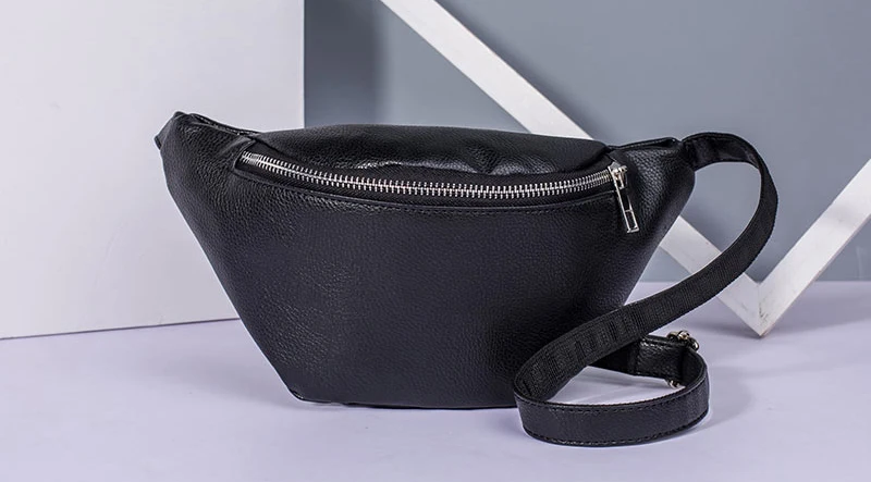 Поясная Сумка поясная сумка для женщин Heuptasje поясная сумка на бедрах Женская поясная сумка на бедрах кожаный черный ремень Pouc Bolsas De Cintura Mini K014