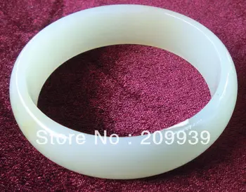 

huij 00371 bargain price Natural Hetian jade Bracelet with certificate, grade A, size 58mm