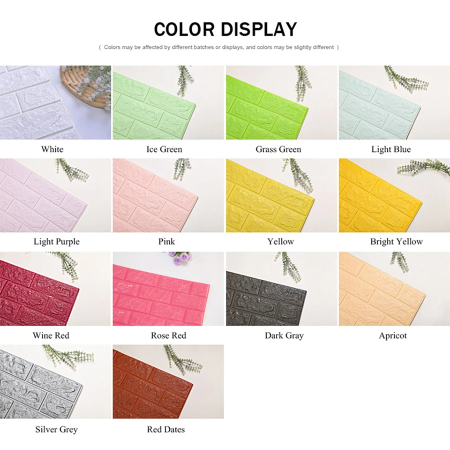 70x15cm Foam Brick Self Adhesive Bedroom Background Waterproof Wallpaper 3D Stereo Wall Sticker Kids Room Anti-collision Sticker 70x15cm Foam Brick Self Adhesive Bedroom Background Waterproof Wallpaper 3D Stereo Wall Sticker Kids Room Anti-collision Sticker
