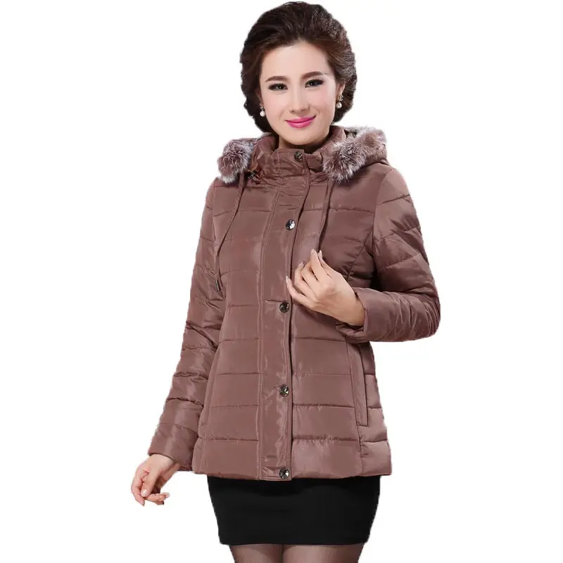 2016 winter jacket middle aged plus size xl 5xl fur collar hooded cotton coat slim 2016 winter jacket middle aged plus size xl 5xl fur collar hooded cotton coat slim