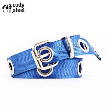 

Cody Steel Punk Chain Belt Fashion Female Adjustable Single Eyelet Grommet Leather Pin Buckle Belt For Women