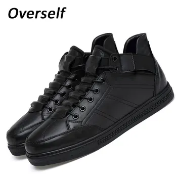 

High Quality Mens Basic Shoe 2017 Fashion for Men Casual Shoes Breathable Genuine Cow Leather Man Elastic man Brand Shoes