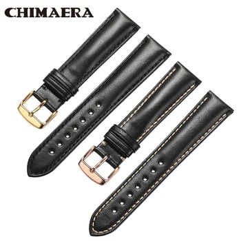 

CHIMAERA Watchband 18mm 19mm 20mm 21mm 22mm Watch Band Leather Watch Strap Buckle Belt for Movado Tissot Samsung Seiko