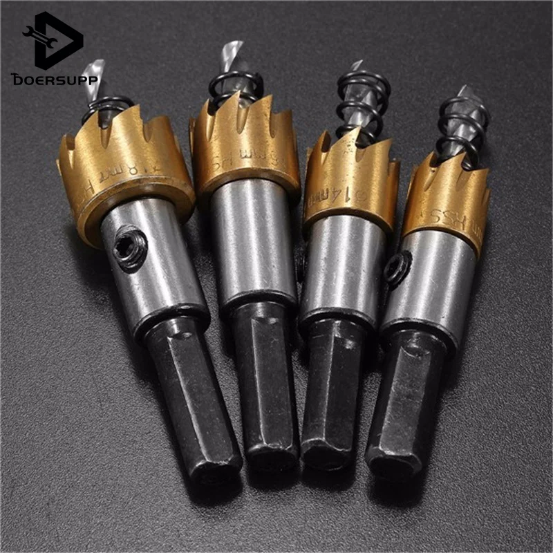 12 18mm HSS Drill Bit Coated Hole Saw Tooth Hole Cutter Woodworking
