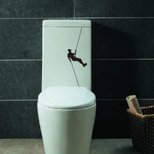 Скалолазание Ванная комната Туалет наклейки на сиденья Гостиная Кабинет украшения на заказ водонепроницаемые наклейки на стену наклейки для ванной комнаты