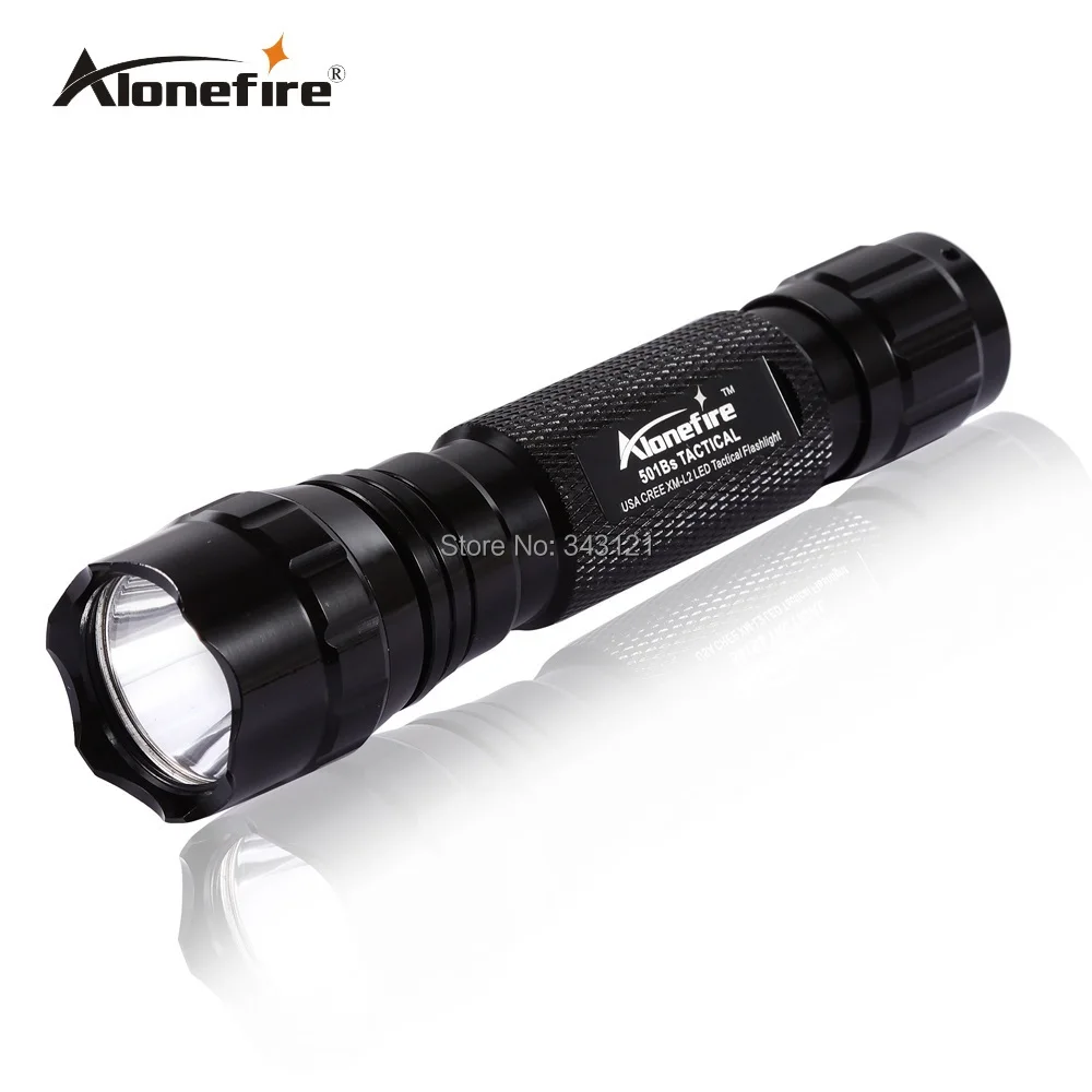 Alonefire CREE XM-L2 светодиодный тактический вспышки светильник 501B фонарь 20 мм рейку Airsoft прицел ружья светильник 18650 батарея