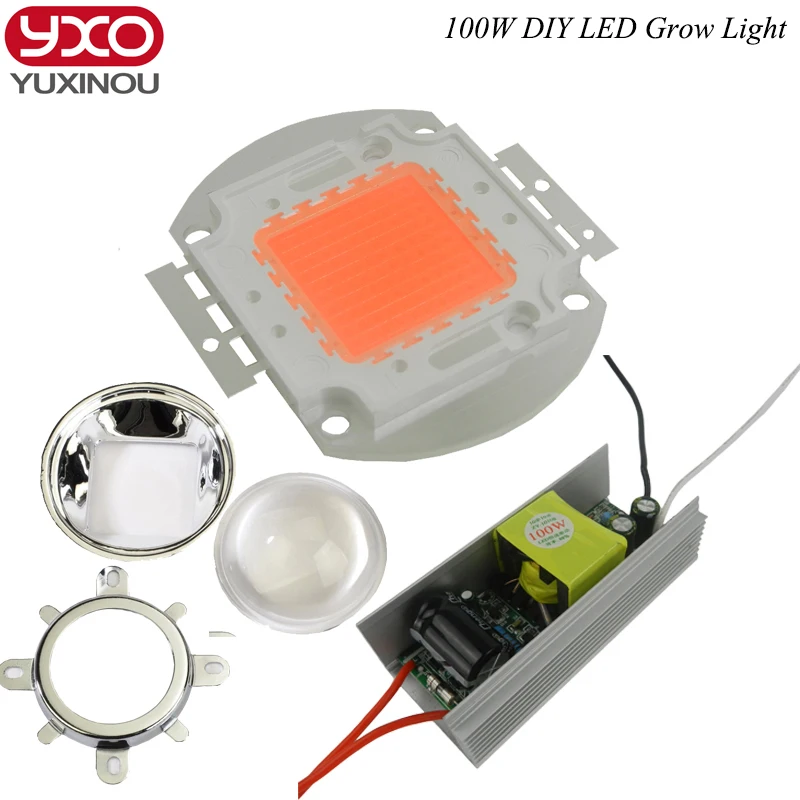 100w driver and 100w chip 100w lens