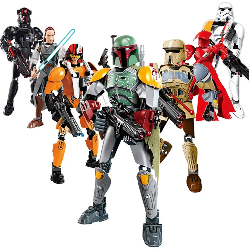 

NEW KSZ Star Wars DIY Figures Darth Vader White Figure Toys Building Blocks Compatible with StarWars