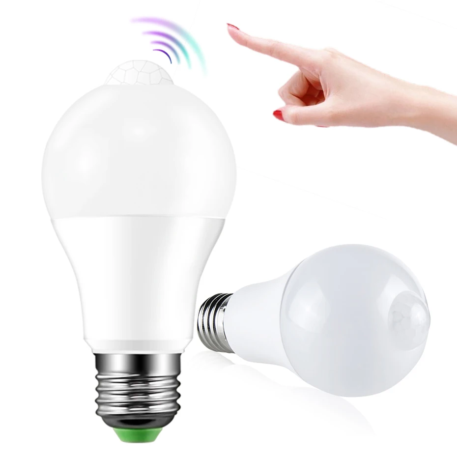 

Motion Sensor LED Light Bulb E27 B22 12W 18W Smart PIR Sensor LED Lampada Bulb Auto On/Off Night Lighting AC85V~265V