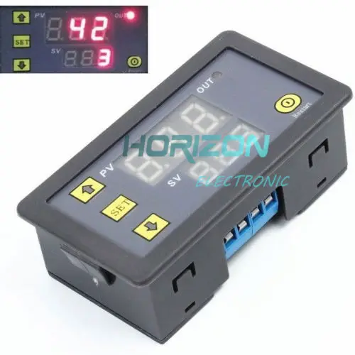 12 V отсрочка таймера триггерный релейный модуль цифровой светодиодный двойной