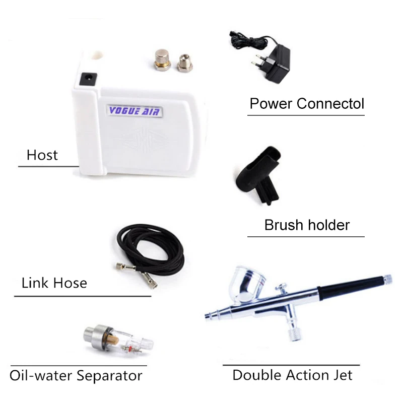 Mini AirBrush Guns Air Compressor Kit Craft Cake Hobby Tattoo Nail Art Paint Tool Manufacturers Direct Sales