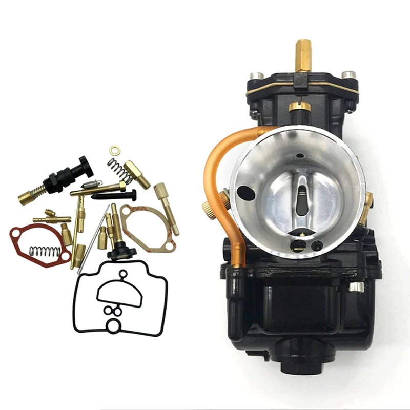 

28mm Flat Slide Carburetor with Repair Kit for PWK Carburetor Scooter KTM ATV 2 Stroke Cycle 80cc 100cc 125cc 250cc 350cc