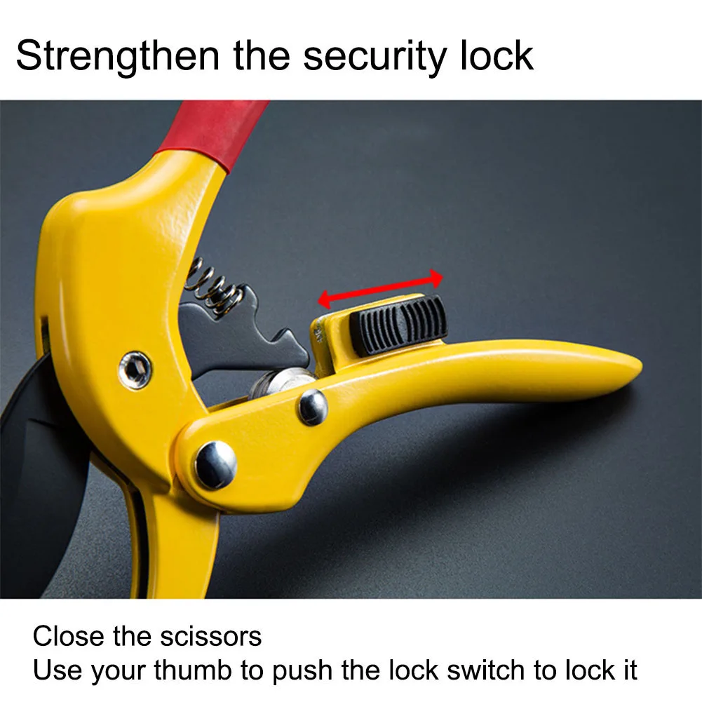 

Professional Steel Cutter Sharp Anvil Pruning Shears with Safety Lock for Garden Work PAK55