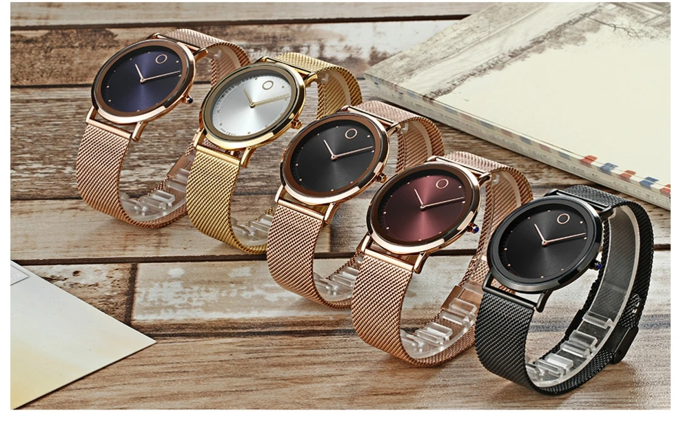 IBSO Fashion Simple Style Ultra Thin Bracelet Watches 18