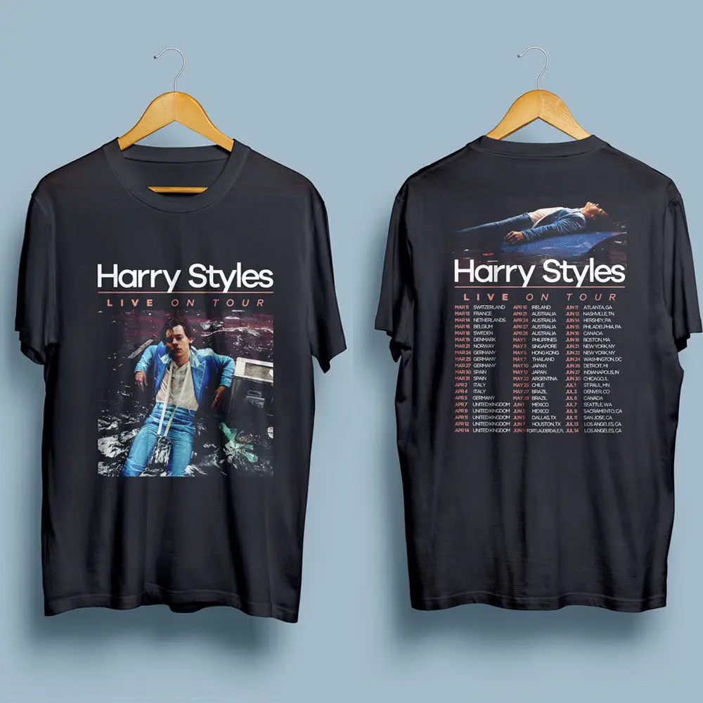

Harry Styles Tour 2018 Men's Gildan Black T-Shirt S-XXLNew T Shirt Spring Summer
