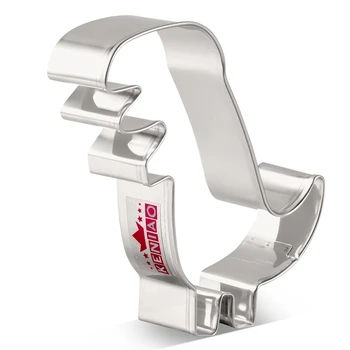 

KENIAO T-Rex Cookie Cutter for Kids - 7.5 x 10.5 cm - Dinosaur Biscuit and Fondant Cutter - Stainless Steel