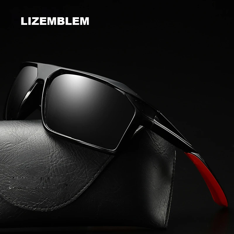 

New Design Polarized Sunglasses Sports Anti-UV Fishing Sun Glasses Male Outdoor Safe Windbreak Eyewear erkek gunes gozlugu box