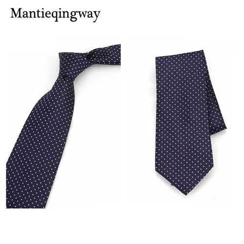 Mantieqingway 8 см деловой однотонный красный галстук для мужчин s Модный повседневный широкий 8 см галстуки из полиэстера для мужской свадебный костюм галстуки для шеи - Цвет: 009