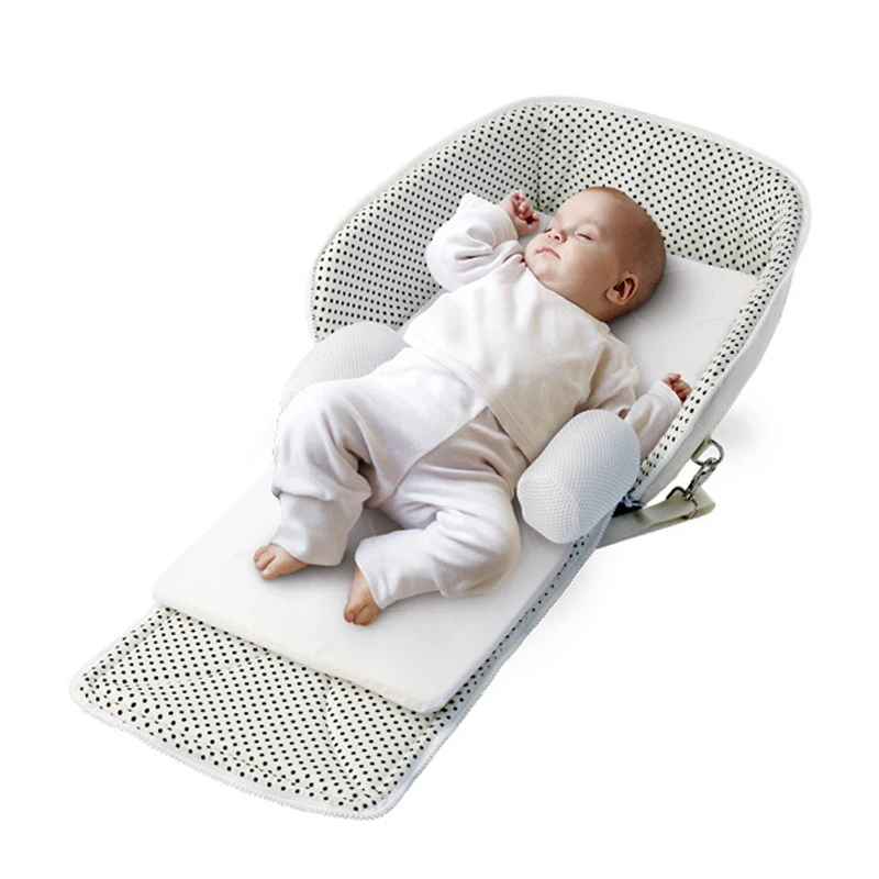 Высокое качество Детские защита на кровать защиты портативный складной кроватки мумия мешок новорожденных путешествия кровать младенческой хлоп