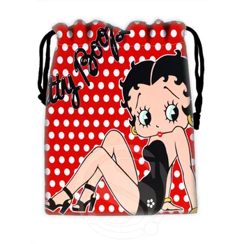 

New hot Betty Boop Drawstring Bags Custom Storage Bags Storage Printed Receive Bag Compression Type Bags 18X22cm LQ9237