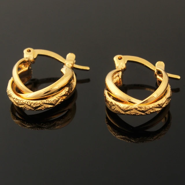 Chunky Gold Hoop Earrings - Gold Bold C-Hoops Mini | Ana Luisa | Online  Jewelry Store At Prices You'll Love