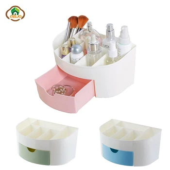 

Msjo Makeup Organizer Box Plastic Make Up Brush Jewelry Nail Polish Makeup Box Home Desktop Organizer For Cosmetics