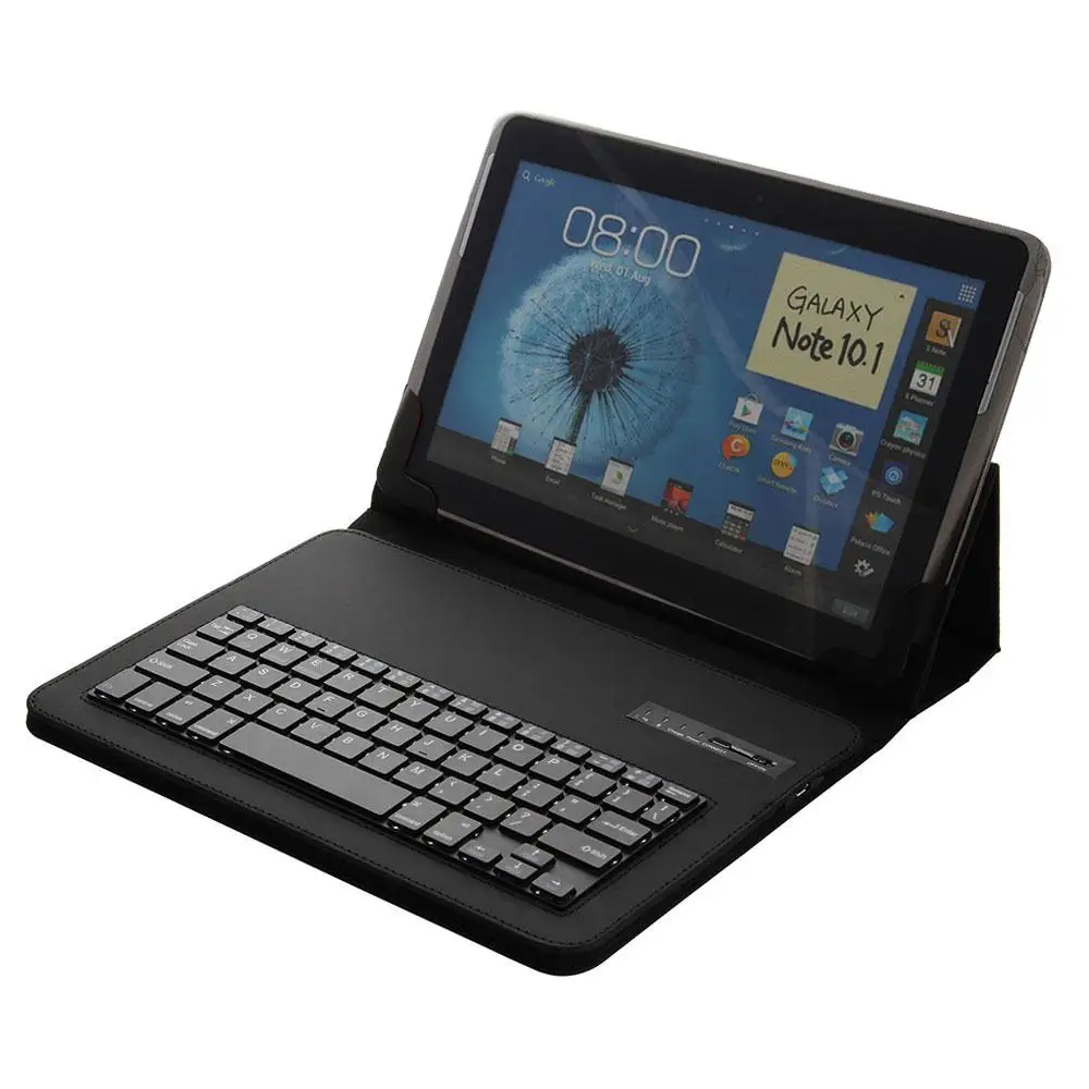 Cewaal Universal 9.7inch/10inch Table Leather Case with Removable Wireless Bluetooth Keyboard for Android IOS Windows Tablet PC |