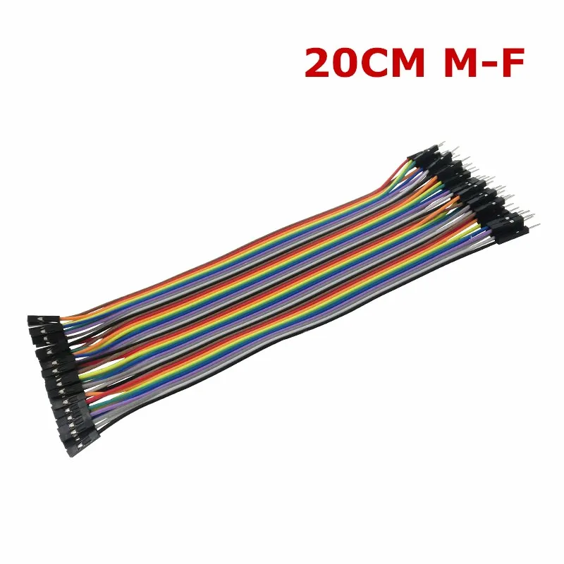 

Free shipping male to female dupont line 40pcs dupont cable jumper wire dupont line 2.54MM 20cm for arduino SKUGM