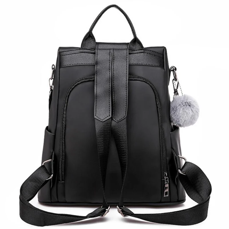 Простой стиль нейлоновый рюкзак для женщин высокое качество сумки на плечо для подростков модная одежда девочек из искусственной кожи