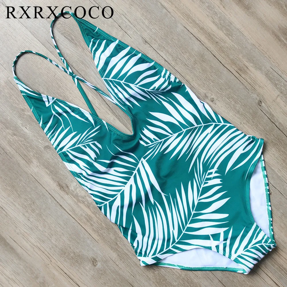 RXRXCOCO цельный купальник женщин сексуальный 2017 печатных листа купальник устанавливает Пляжная повязка Монокини боди женщин RXRXCOCO цельный купальник женщин сексуальный 2017 печатных листа купальник устанавливает Пляжная повязка Монокини боди женщин