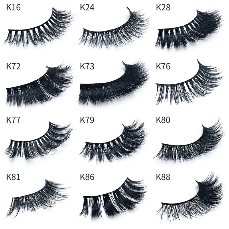 Mangodot Eyelash 3D Mink Lashes Luxury Hand Made Mink Eyelashes Thick Volume Upper Lashes Cruelty Free Mink False Eyelashes