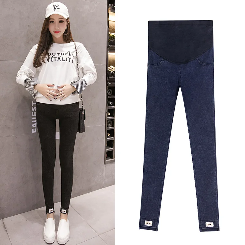 

Pencil Denim Maternity Jeans For Pregnant Women Clothes Skinny Stretch Pregnant Jeans Pencil Pants Women Nursing Spring Wear