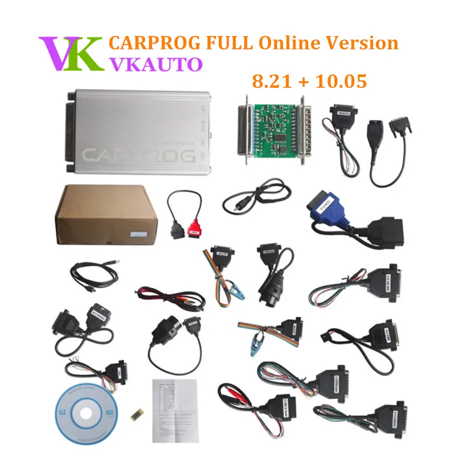 

CARPROG FULL 8.21 Online Authorization Version with 21 Adapters Airbag Reset Tool Include Free Carprog 10.93 Software