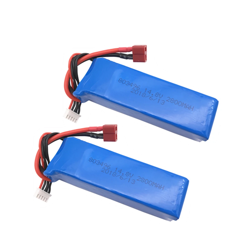 2 шт. литий полимерный аккумулятор 803496 14 8 в 2800 мАч 30C 4S T Plug для FT010 FT011 RC boat Lipo battery