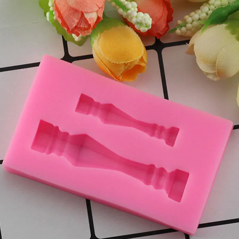 Mujiang 3D Маленькая колонна силиконовая форма помадка Конфеты формы для сахара украшения торта инструменты Шоколадное Мыло Формы для мастики