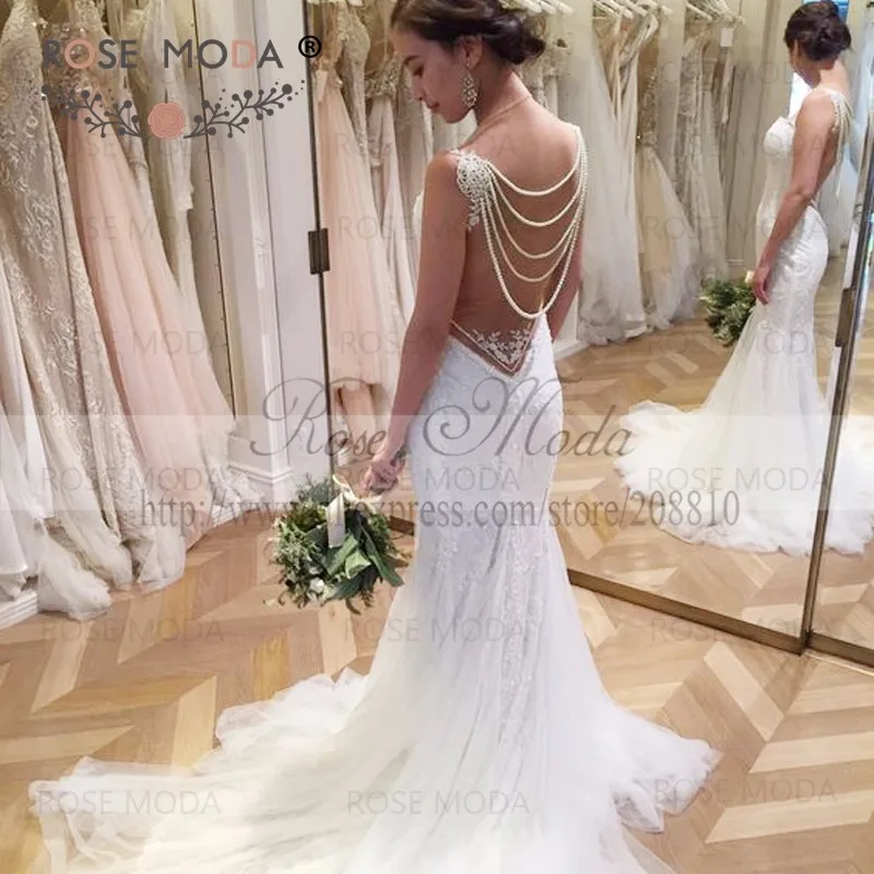 pearl wedding dressc