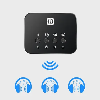 

Multifunction Optical Bluetooth Transmitter Aptx 1 to 3 Multi-pair for TV Dual Link Wireless Music Audio Adapter for Speaker