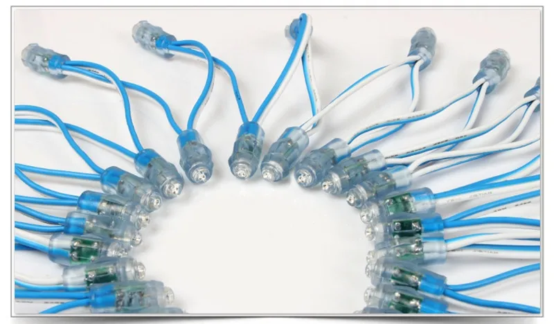 2000 шт. 9 мм светодиодный пиксельный модульный 12 v светодиодный подсветка для буквы знак рекламы Водонепроницаемый IP67 светодиодное рассеянное освещение 50 шт./строка