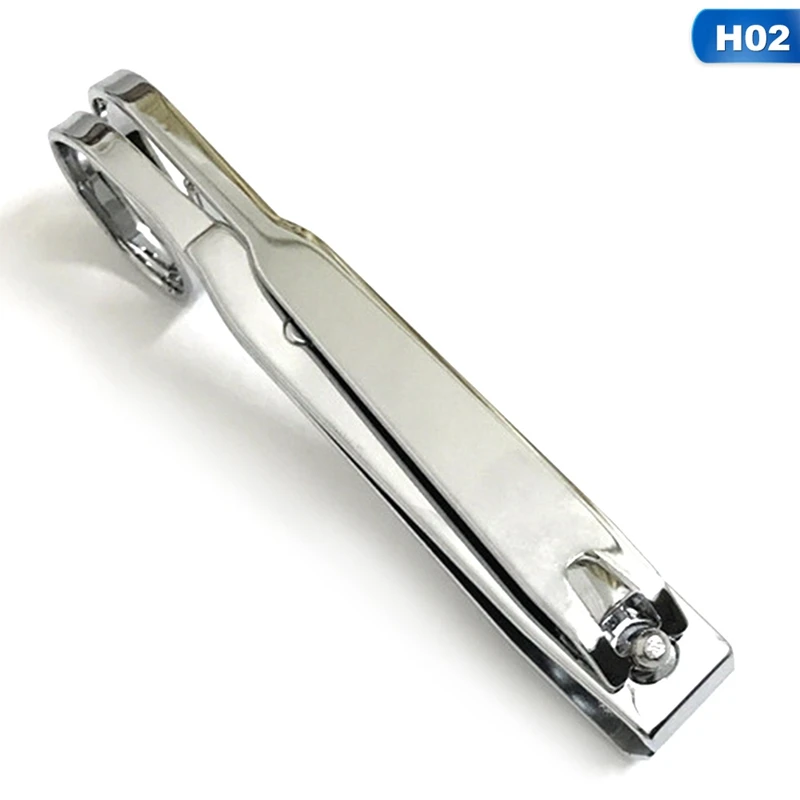 flat clipper 02 1 шт. высококачественные плоские и гнутые кусачки для ногтей Маникюр для красоты ногтей инструменты с ручкой острый педикюр ножницы большого и маленького размера - Цвет: flat clipper 02