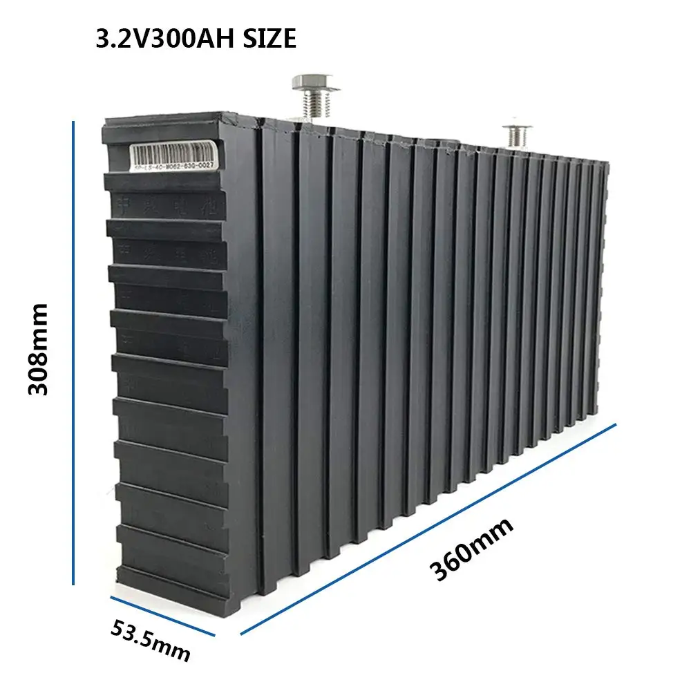 

Sinopoly 3.2V 300AH RUIXU LiFePO4 Single Cell Battery With Plastic Case,for RV, Solar, Marine, and Off-Grid