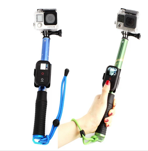 Gopro Extendable monopod with Remote Control Slot Monopod Tripod for Gopro Hero 3+ 4in Tripods
