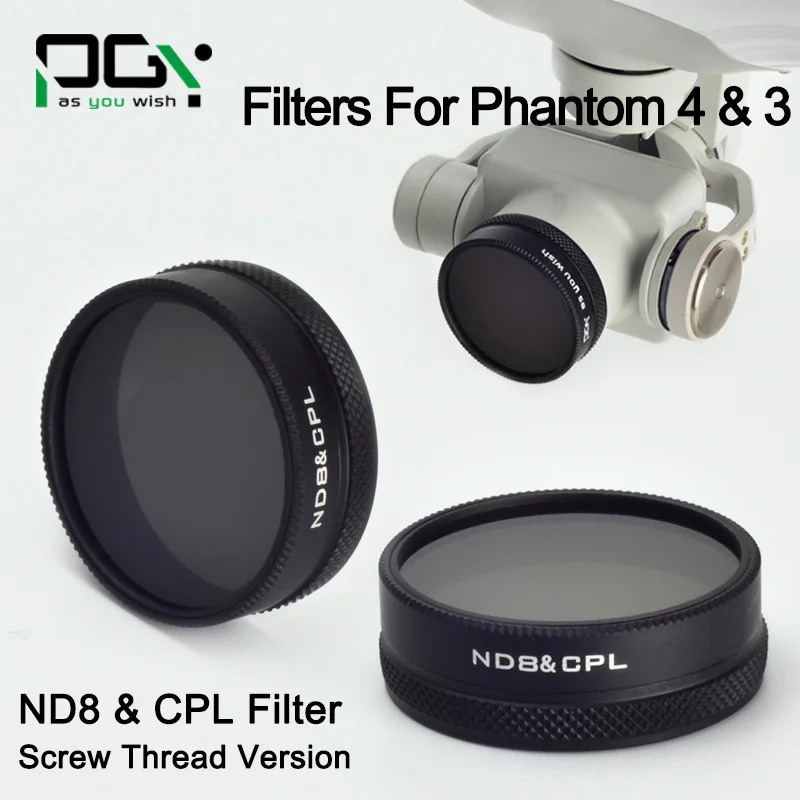 DJI Phantom 4 3 Lens Filter ND4 ND8AndCPL ND16 CPL Filter Case Bag Professional Advanced Camera Accessory Mirror Polarizer