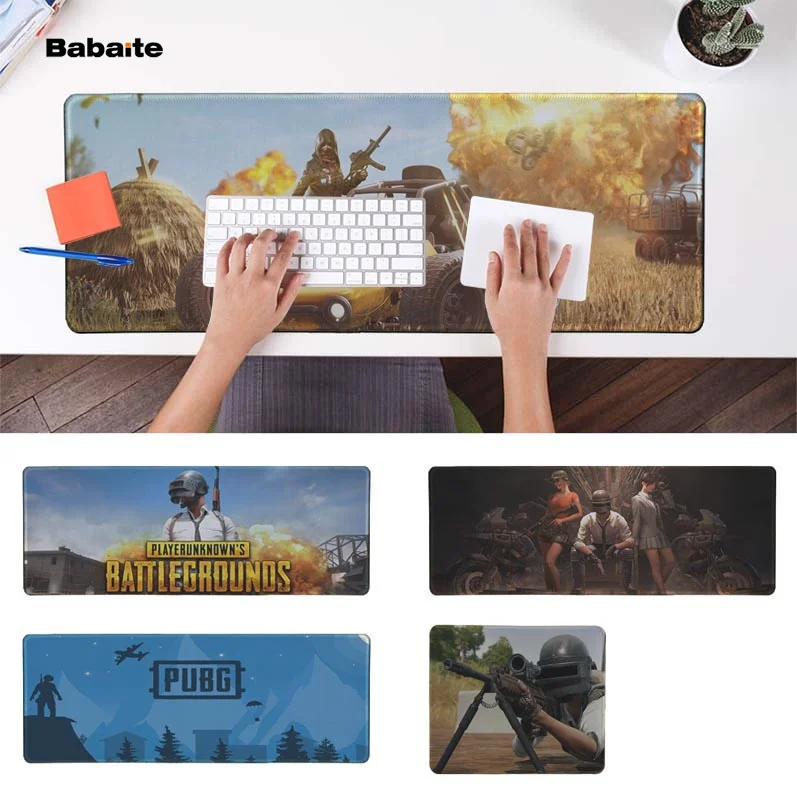 

Babaite Cool New Playerunknown's Battlegrounds PUBG Laptop Computer Mousepad Free Shipping Large Mouse Pad Keyboards Mat