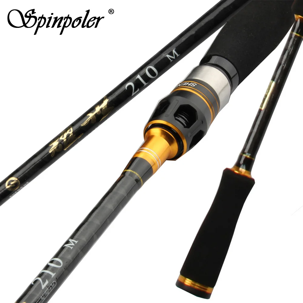 Spinpoler New Arrival 2.1m M Power Carbon Fiber Baitcasting Fishing Rod