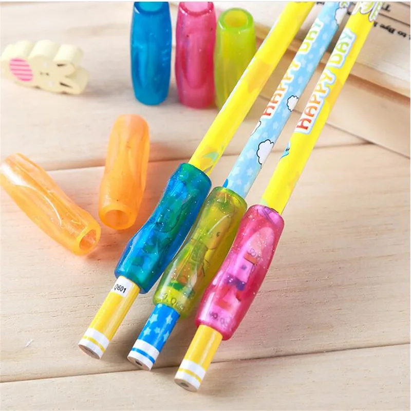 4 шт./лот конфетный карандаш ручки для детей карандаш инструменты корректор школьные принадлежности правильная резиновая ручка карандаш