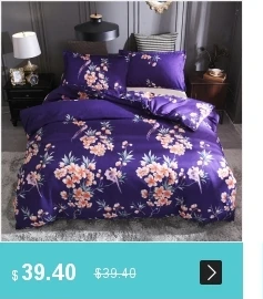 Фиолетовый реактивной живописи постельных принадлежностей King queen размер пододеяльник с наволочкой нордико постельное белье дерево узорчатое одеяло крышка
